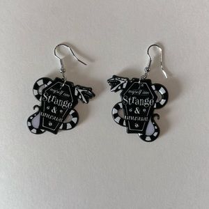 Beetlejuice “Strange and Unusual” Dangle Earrings